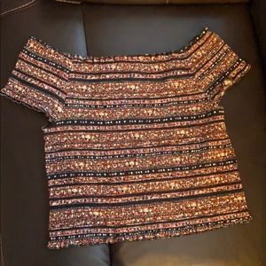 Off the Shoulder Crop Top